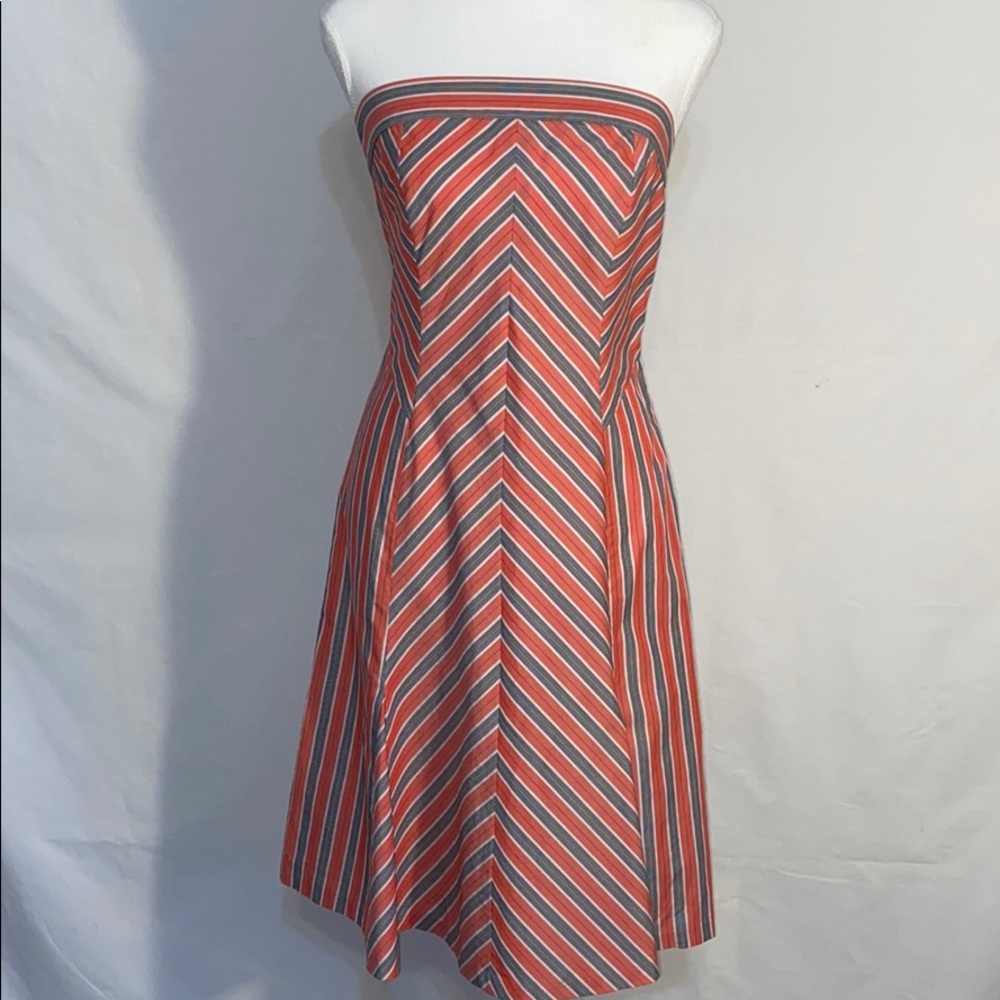 Tocca Strapless Cotton Dress- Size 6